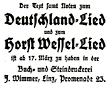 Linzer Volksblatt: Deutschland-Lied 