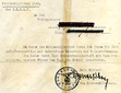 Brief der Kreiswahlleitung Linz