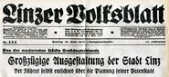 Linzer Volksblatt vom 10. Juni 1938