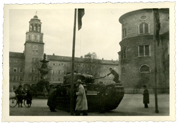 ein eroberter Panzer in Salzburg